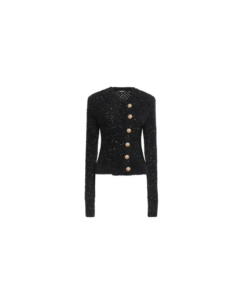Balmain STRICKWAREN - Strickjackenauf YOOX.COM Schwarz
