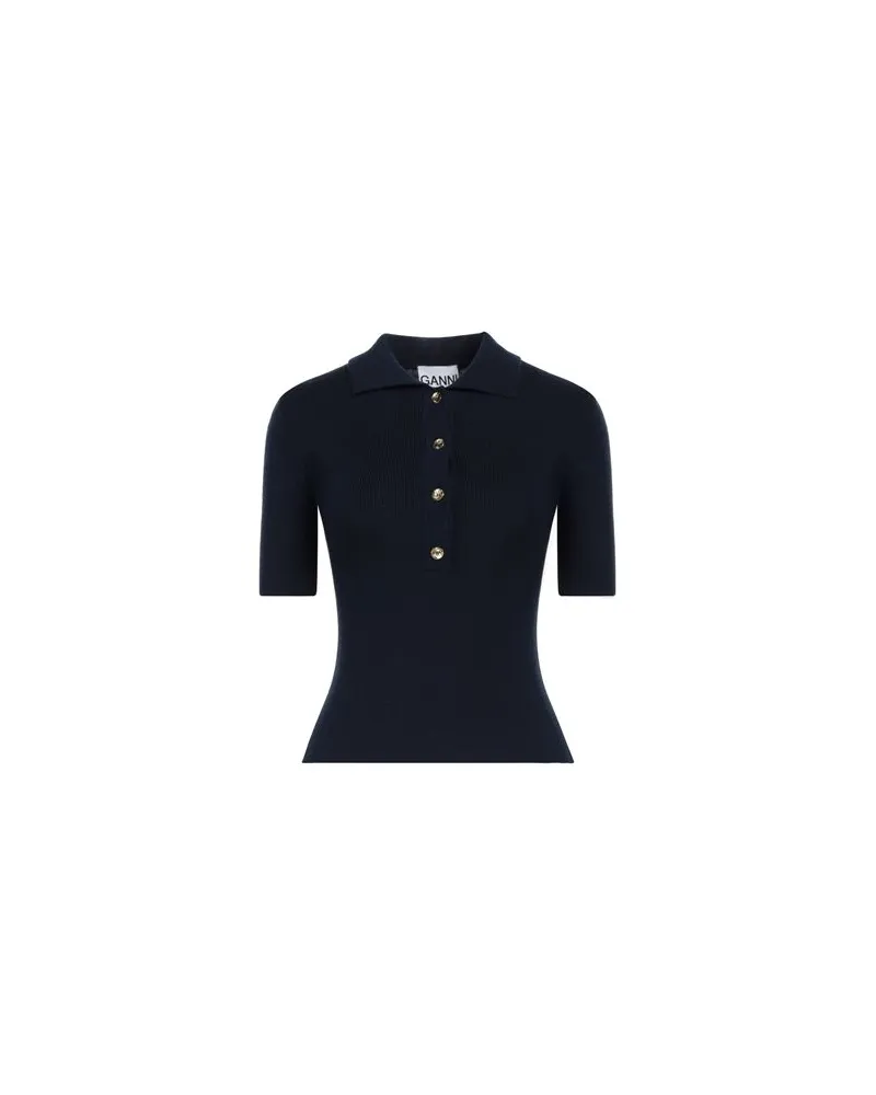 Ganni STRICKWAREN - Pulloverauf YOOX.COM Marineblau