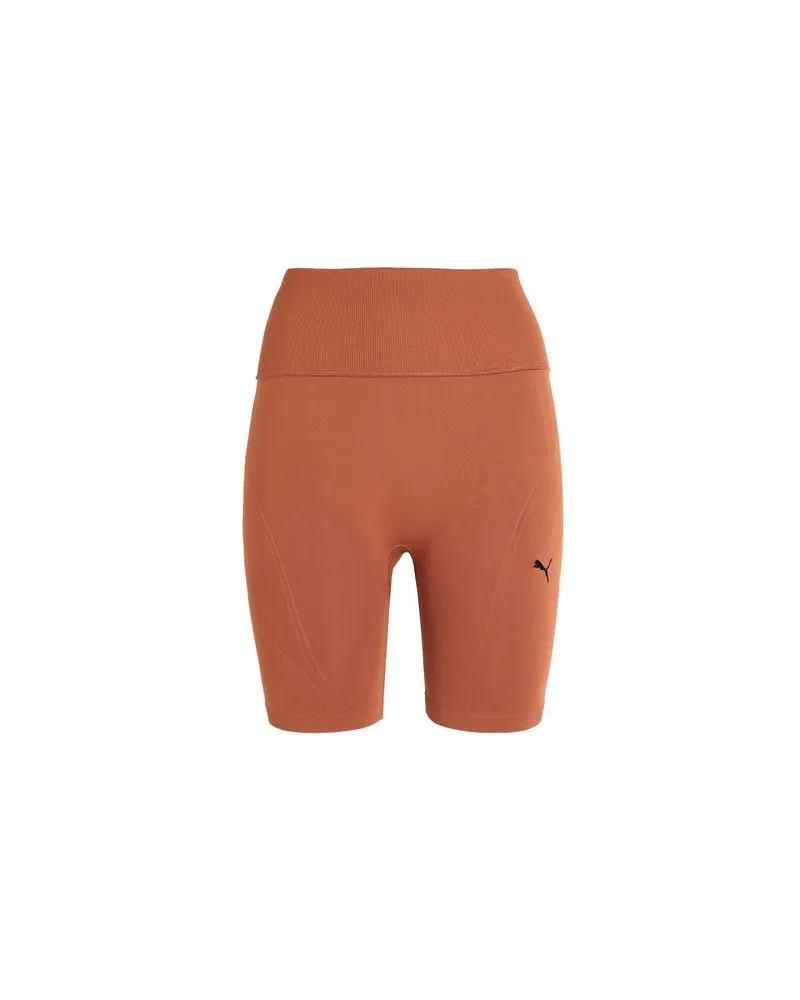 Puma SHAPELUXE SEAMLESS HW 6'''' SHORT TIGHT '' - ''SHAPELUXE SEAMLESS HW 6'''' SHORT TIGHT '' - HOSEN & RÖCKE - Shorts & Bermudashortsauf YOOX.COM Rostrot