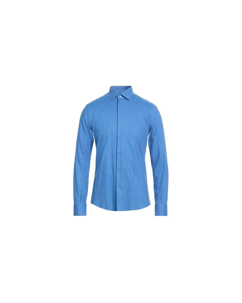 AT.P.CO TOPS - Hemdenauf YOOX.COM Blau