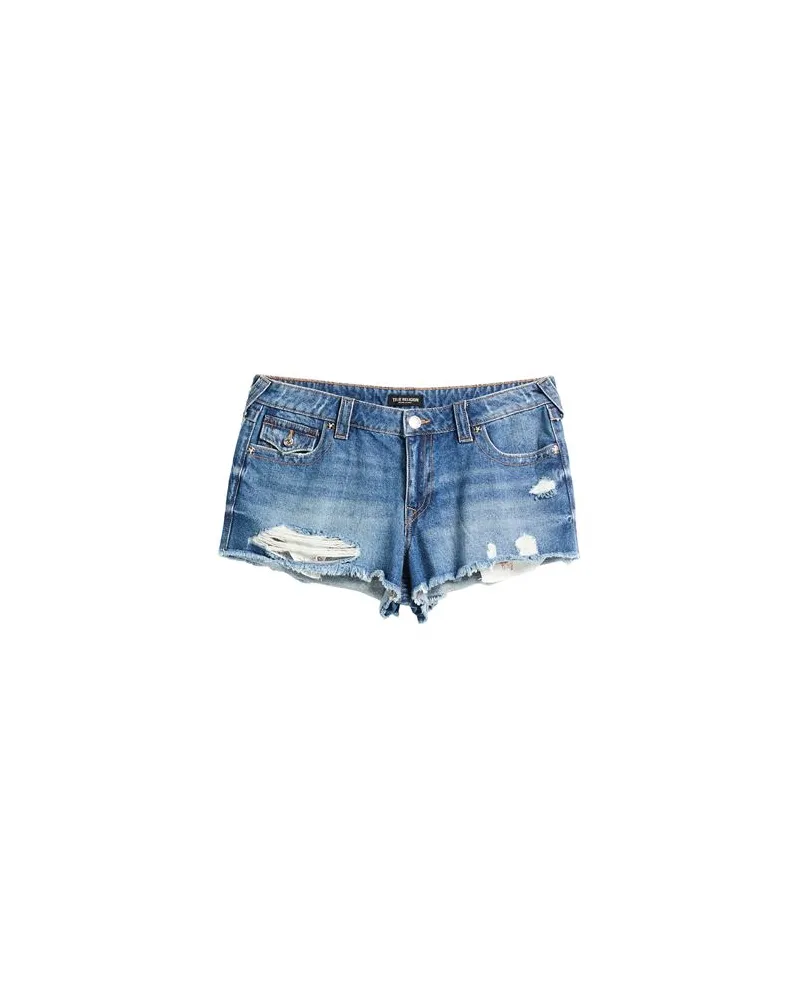 True Religion HOSEN & RÖCKE - Jeansshortsauf YOOX.COM Blau