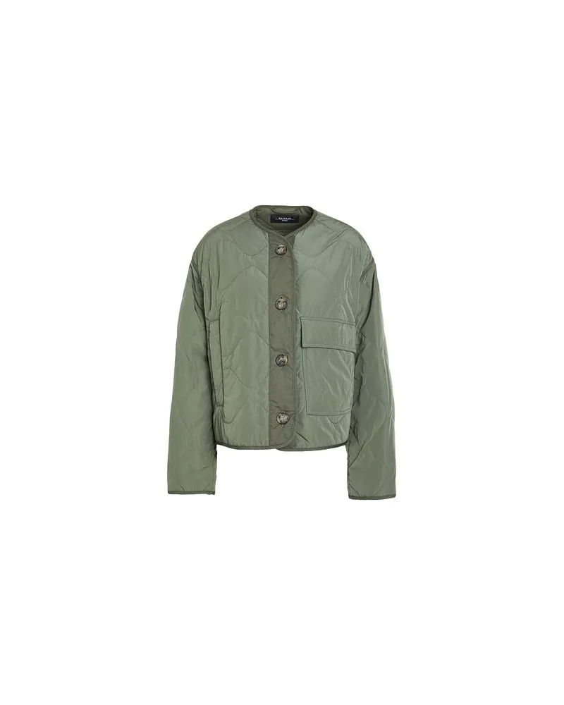 Max Mara JACKEN & MÄNTEL - Pufferjacken & Daunenjackenauf YOOX.COM Militärgrün