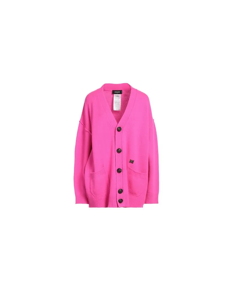 Dsquared2 STRICKWAREN - Strickjackenauf YOOX.COM Fuchsia