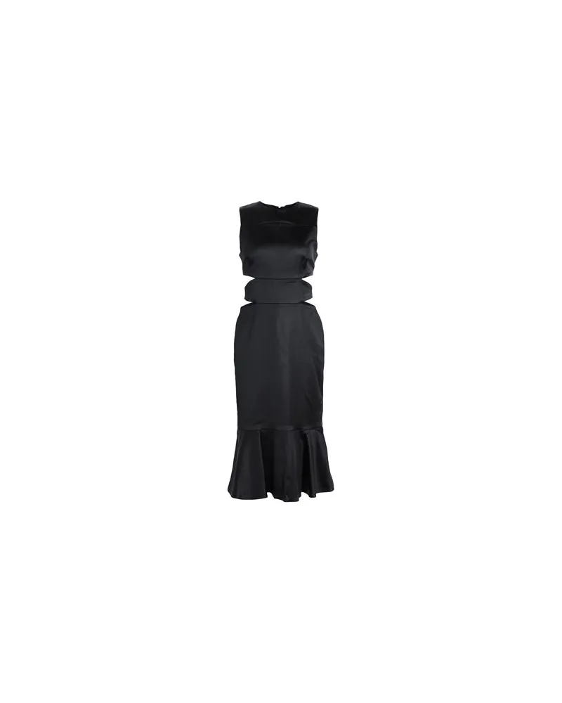 Karl Lagerfeld CUT OUT DRESS  - KLEIDER - Midi-Kleiderauf YOOX.COM Schwarz