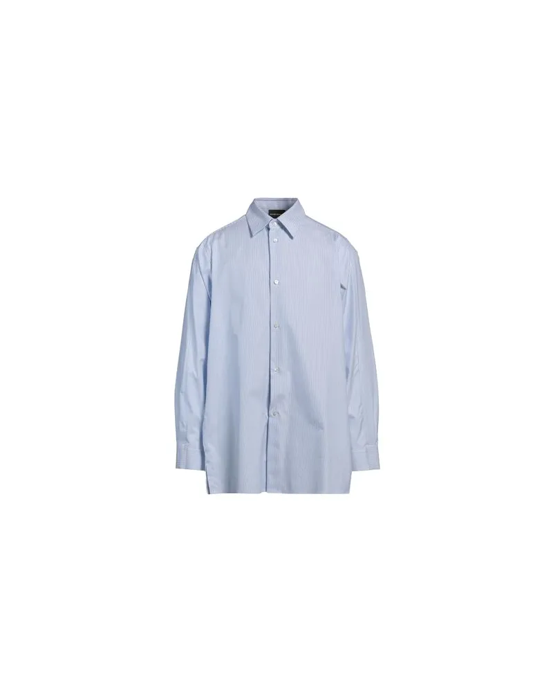 Emporio Armani TOPS - Hemdenauf YOOX.COM Hellblau