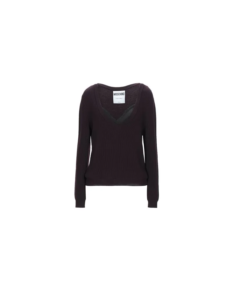 Moschino STRICKWAREN - Pulloverauf YOOX.COM Pflaume