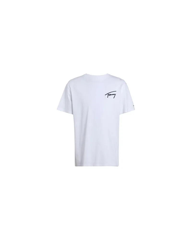 Tommy Hilfiger TJM TOMMY SIGNATURE T-SHIRT  - TOPS - T-shirtsauf YOOX.COM Weiß