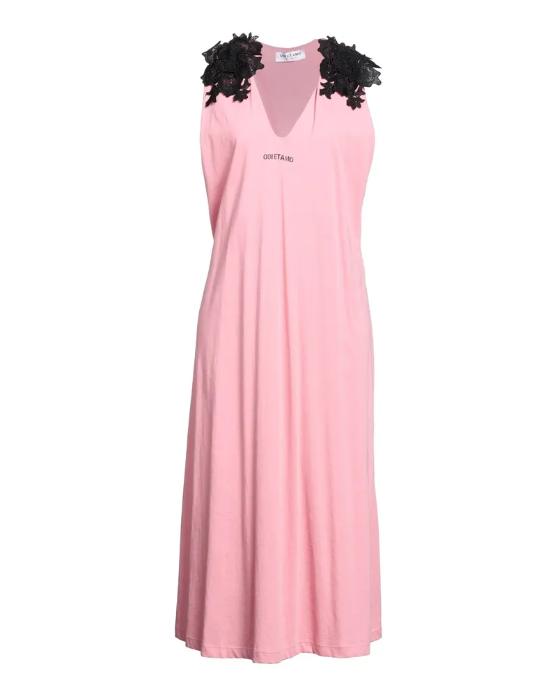 Odi et Amo Midi-Kleid Rosa