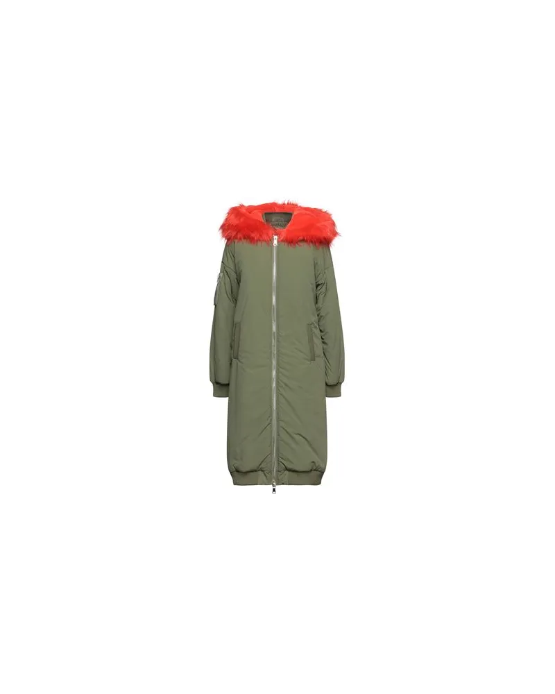 KENGSTAR JACKEN & MÄNTEL - Pufferjacken & Daunenjackenauf YOOX.COM Militärgrün