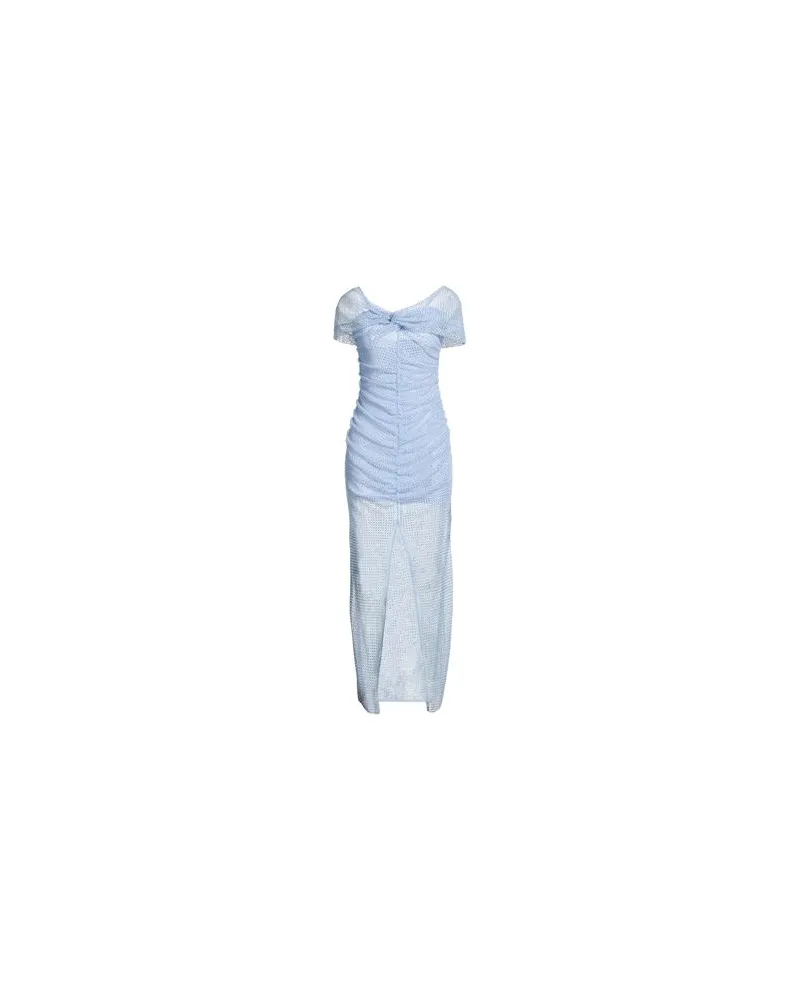 Blumarine KLEIDER - Maxi-Kleiderauf YOOX.COM Himmelblau