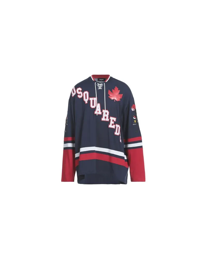 Dsquared2 TOPS - T-shirtsauf YOOX.COM Marineblau