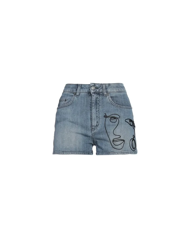 Moschino HOSEN & RÖCKE - Jeansshortsauf YOOX.COM Blau