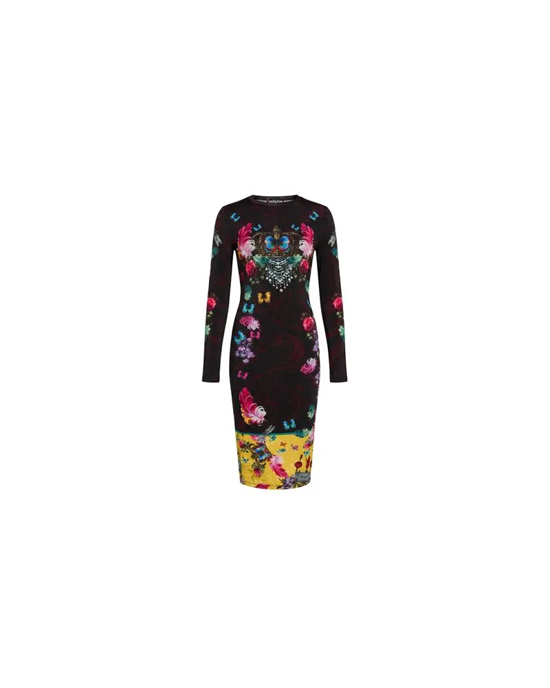 Versace Jeans KLEIDER - Midi-Kleiderauf YOOX.COM Schwarz