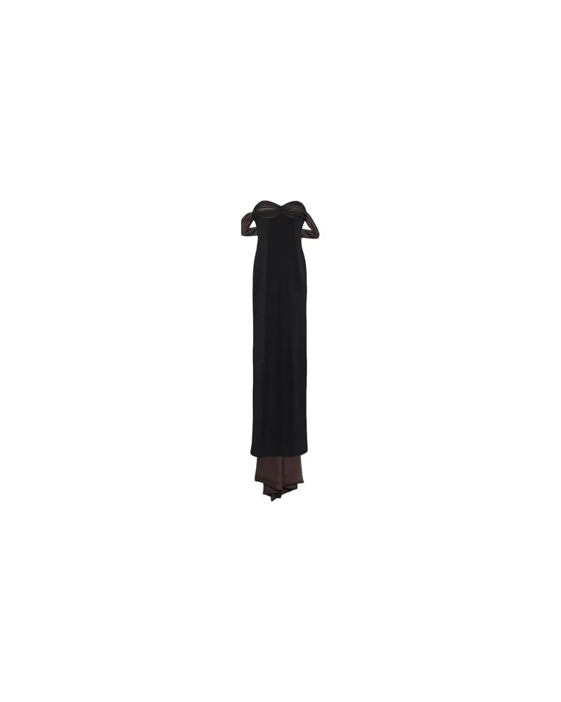 Retrofête KLEIDER - Maxi-Kleiderauf YOOX.COM Schwarz