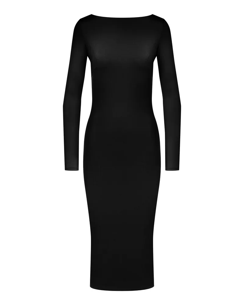 Maison Close Midi-Kleid Schwarz