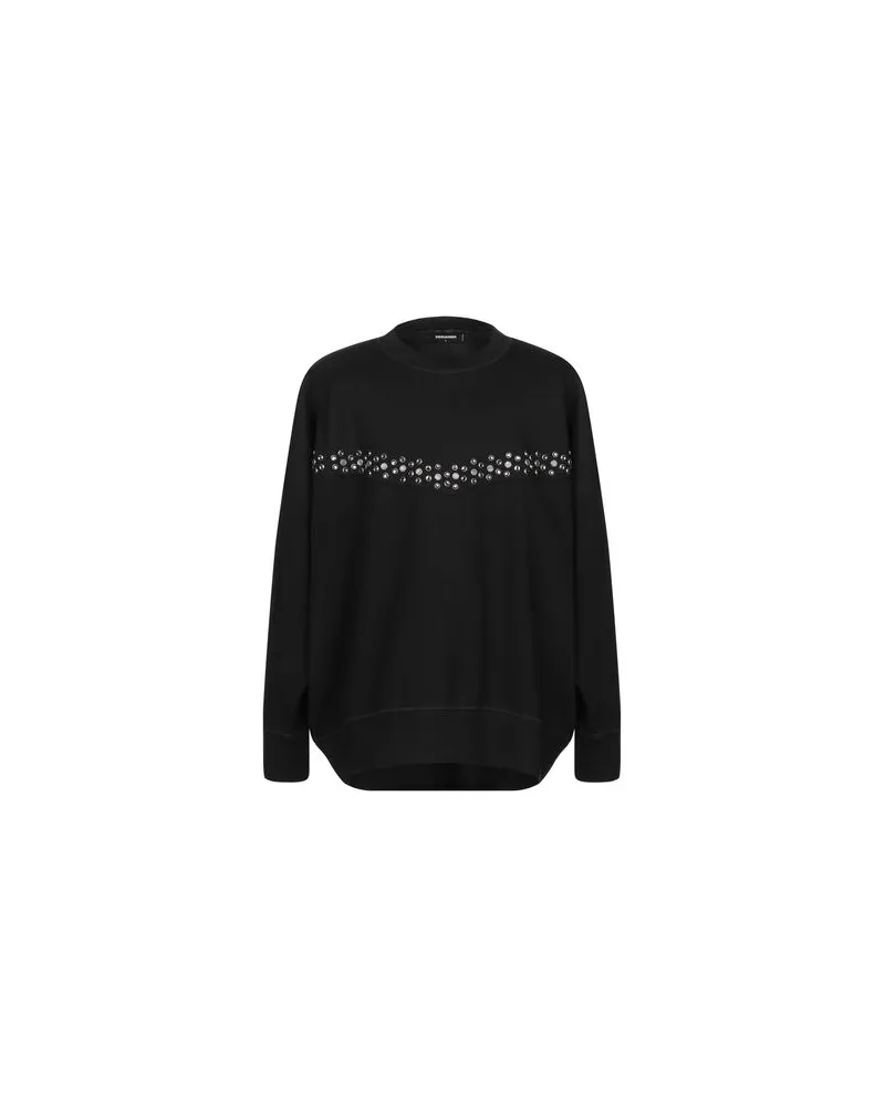Dsquared2 TOPS - Sweatshirtsauf YOOX.COM Schwarz