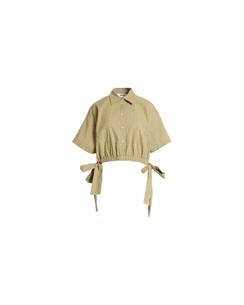MSGM TOPS - Hemdenauf YOOX.COM Salbeigrün