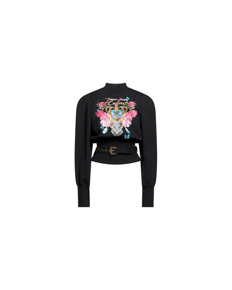 Versace Jeans TOPS - Sweatshirtsauf YOOX.COM Schwarz