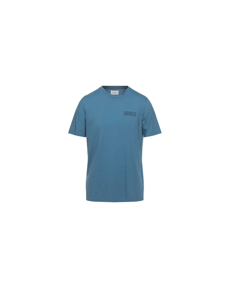 Wood Wood TOPS - T-shirtsauf YOOX.COM Taubenblau
