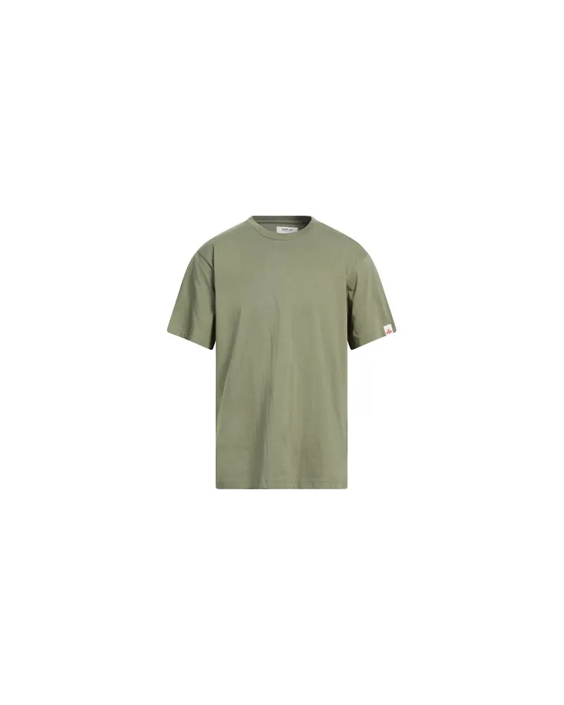 Replay TOPS - T-shirtsauf YOOX.COM Militärgrün