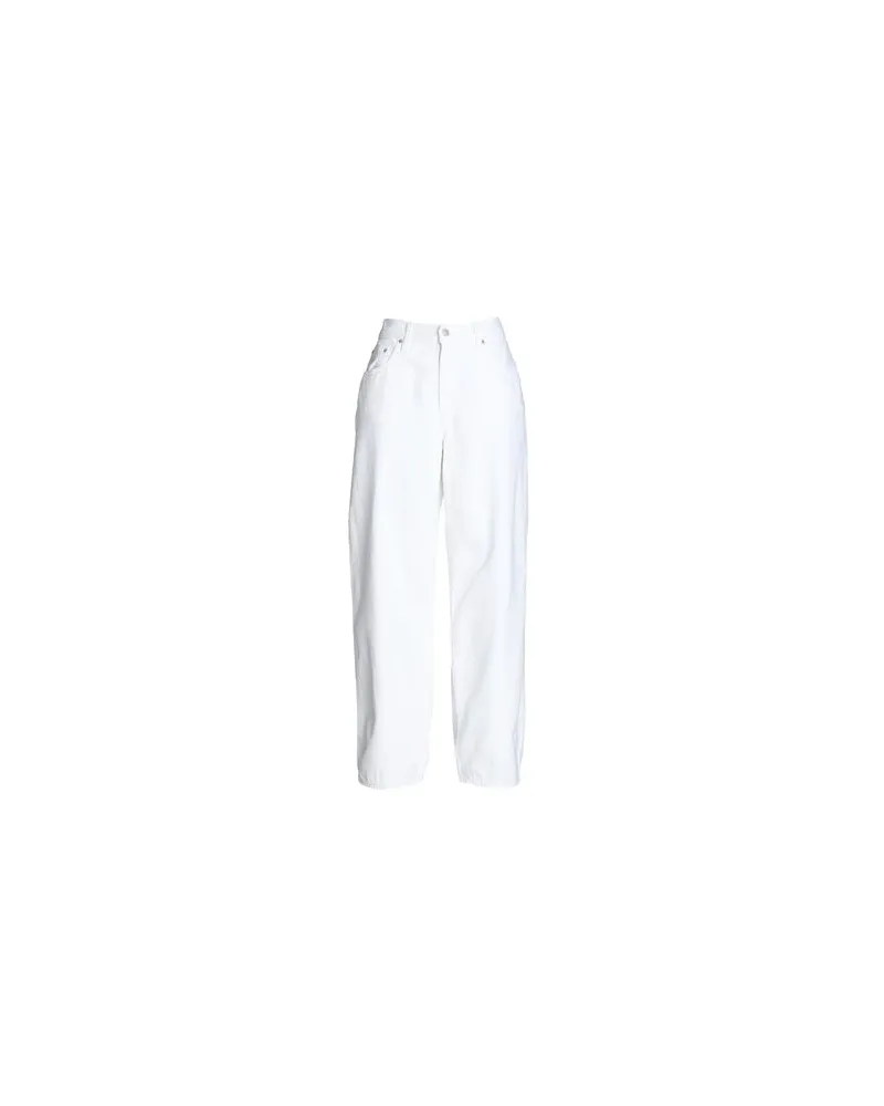 Levi's WELLTHREAD BAGGY DAD  - HOSEN & RÖCKE - Jeanshosenauf YOOX.COM Weiß