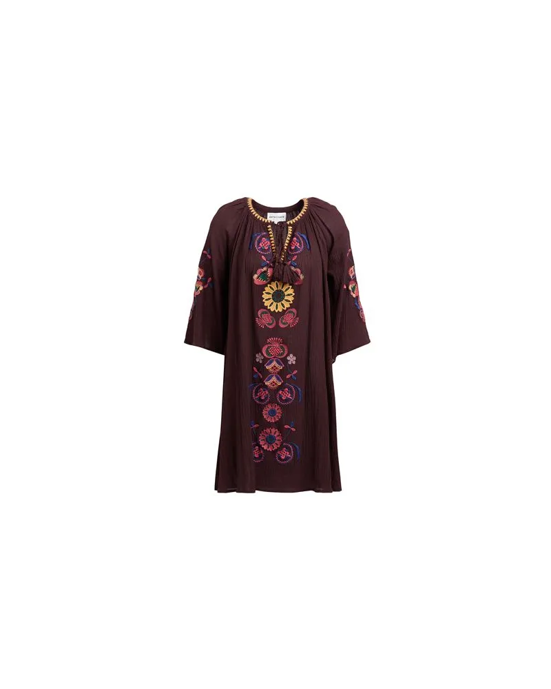 Antik Batik KLEIDER - Mini-Kleiderauf YOOX.COM Schokobraun