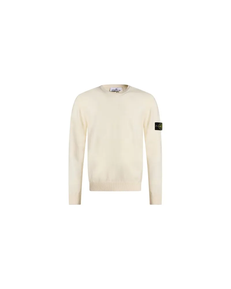 Stone Island STRICKWAREN - Pulloverauf YOOX.COM Cremeweiß