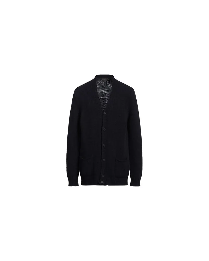 Fabrizio del Carlo STRICKWAREN - Strickjackenauf YOOX.COM Marineblau