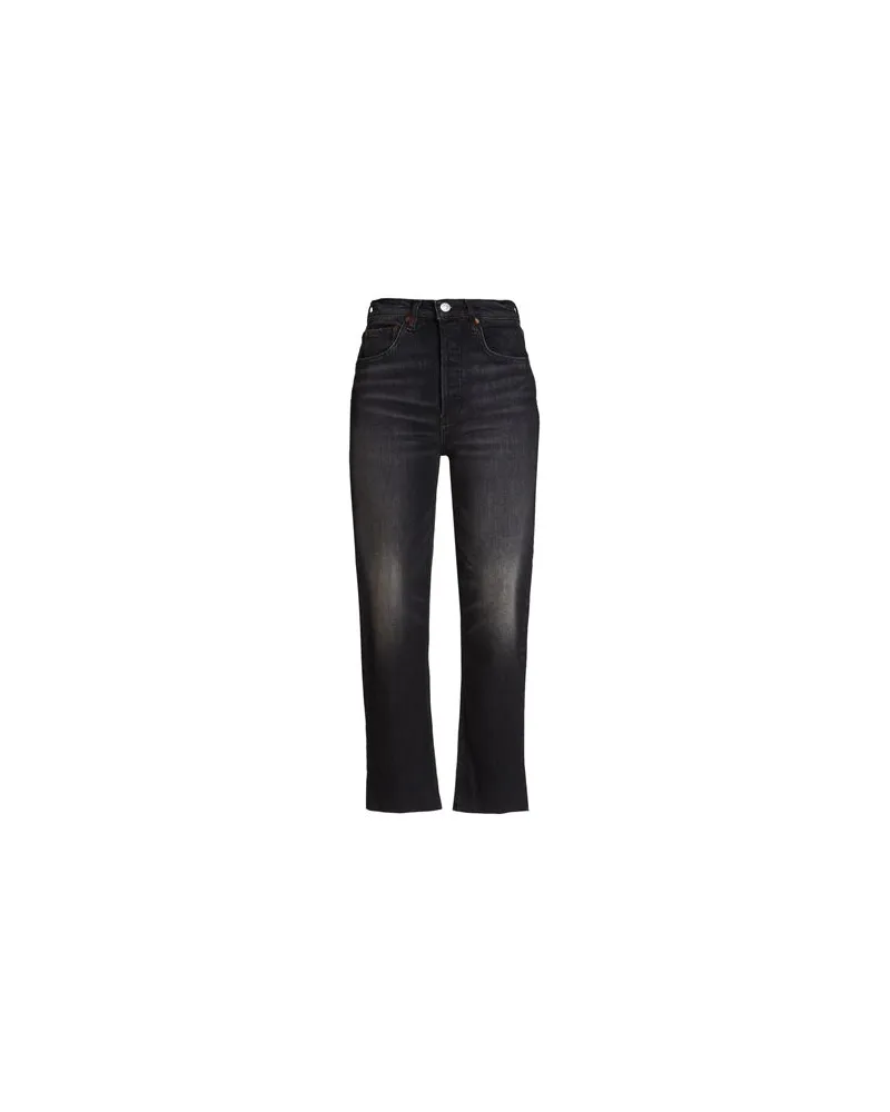 RE/DONE HOSEN & RÖCKE - Jeanshosenauf YOOX.COM Schwarz