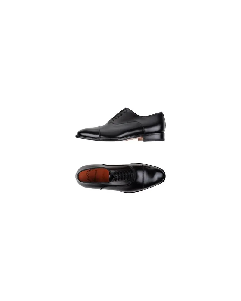 Santoni SCHUHE - Schnürschuheauf YOOX.COM Schwarz