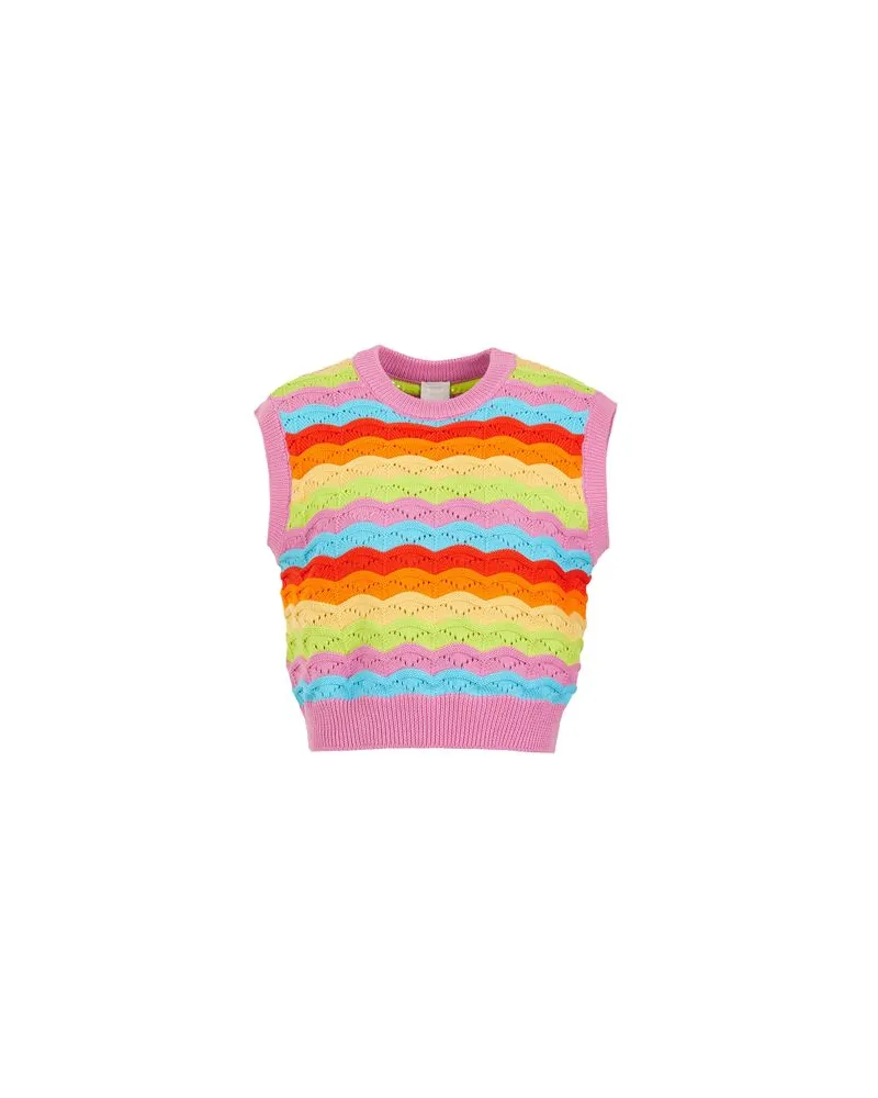 8 by Yoox RAINBOW KNIT VEST - STRICKWAREN - Pulloverauf YOOX.COM Rosa