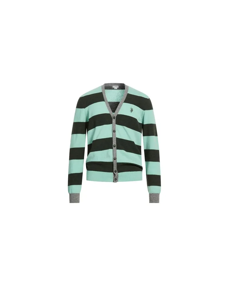 U.S. Polo Assn.  STRICKWAREN - Strickjackenauf YOOX.COM Säuregrün
