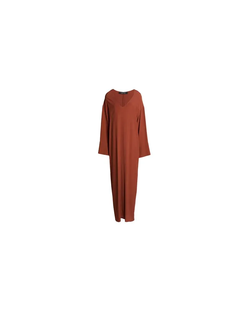 Federica Tosi KLEIDER - Maxi-Kleiderauf YOOX.COM Lederfarben