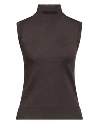 SPORTMAX Rollkragenpullover Dunkelbraun