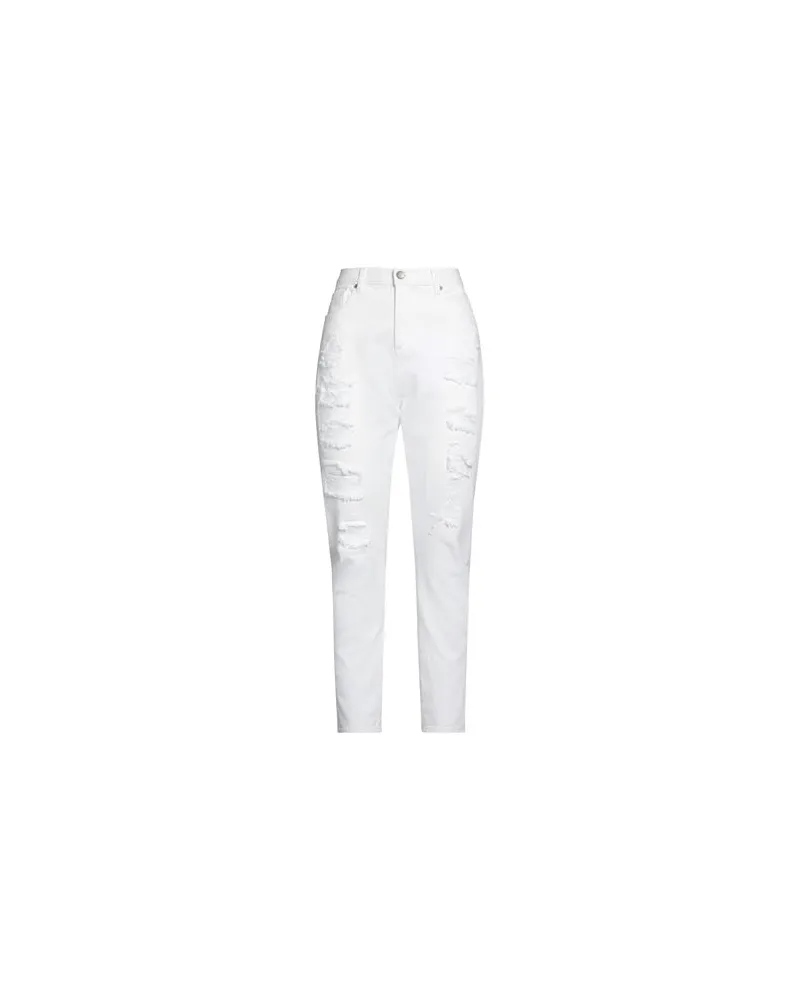 Twin-Set HOSEN & RÖCKE - Jeanshosenauf YOOX.COM Weiß