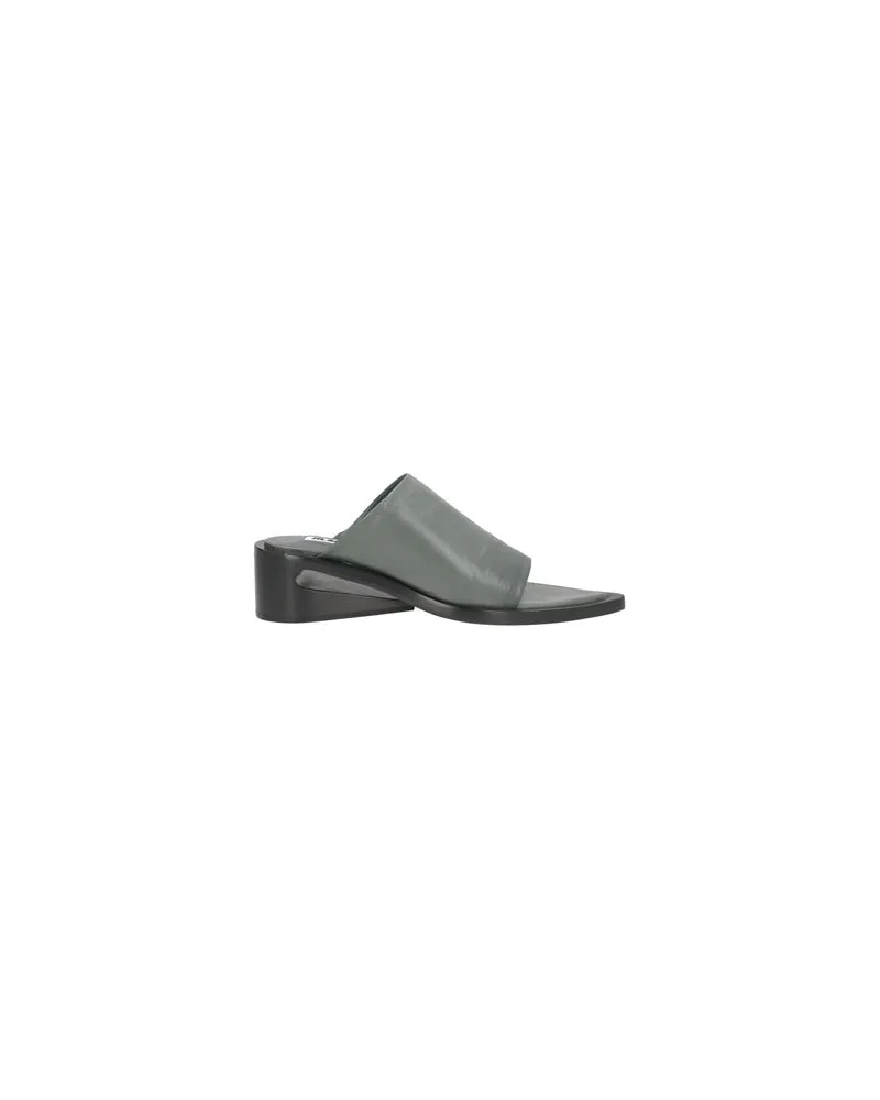 Jil Sander SCHUHE - Sandalenauf YOOX.COM Dunkelgrün