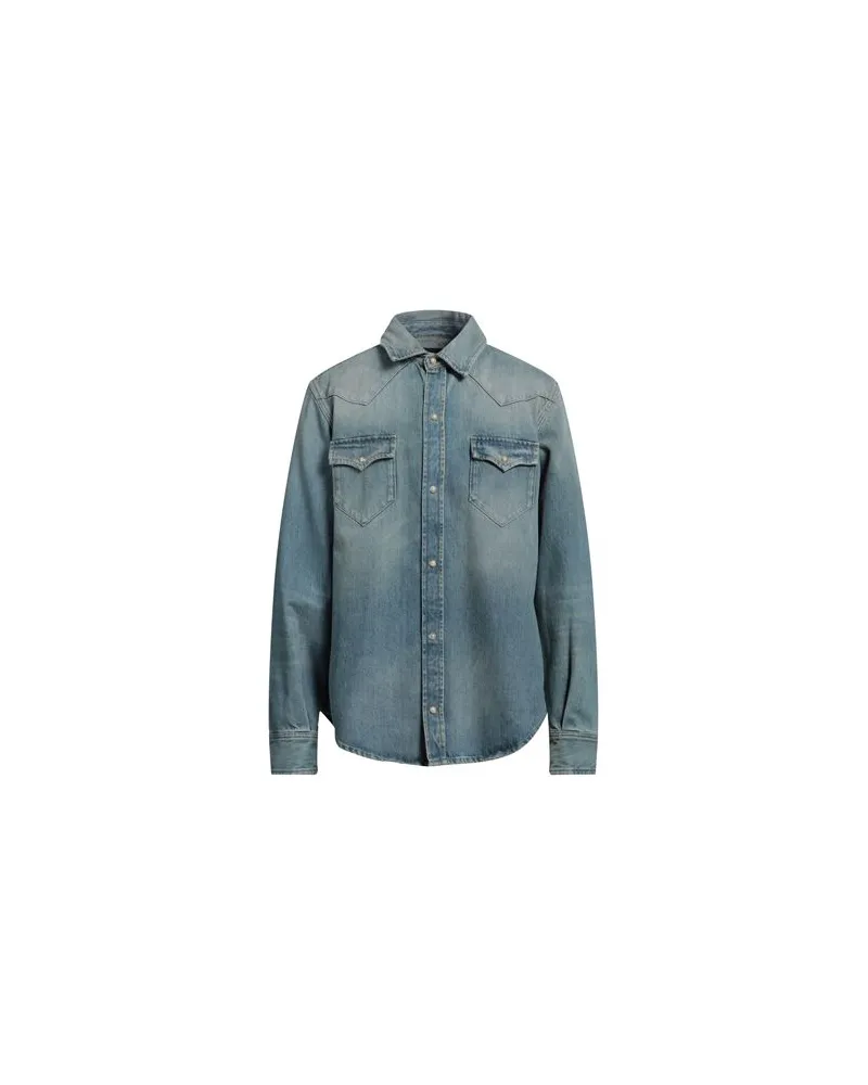 Alanui TOPS - Jeanshemdenauf YOOX.COM Blau