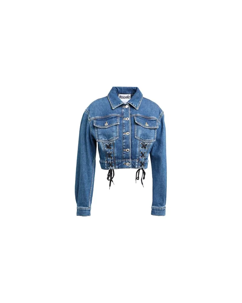 Moschino JACKEN & MÄNTEL - Jeansjacken/Mäntelauf YOOX.COM Blau