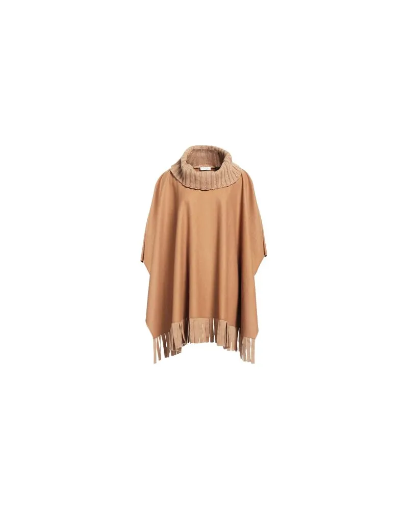 PANICALE Cashmere JACKEN & MÄNTEL - Capesauf YOOX.COM Kamel