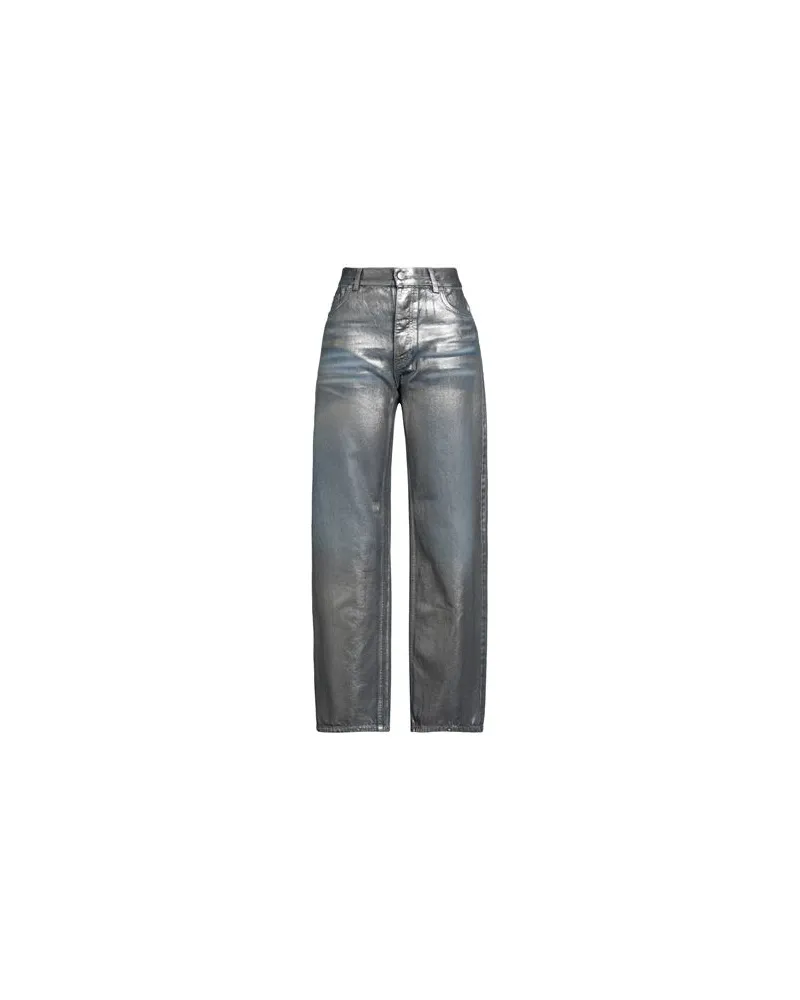 MISBHV HOSEN & RÖCKE - Jeanshosenauf YOOX.COM Silber
