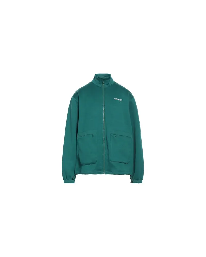 Guess TOPS - Sweatshirtsauf YOOX.COM Smaragdgrün