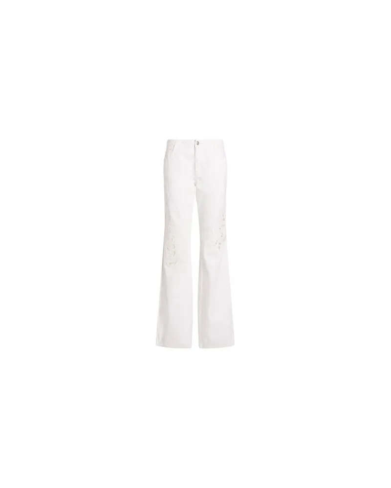 Ermanno Scervino HOSEN & RÖCKE - Jeanshosenauf YOOX.COM Weiß