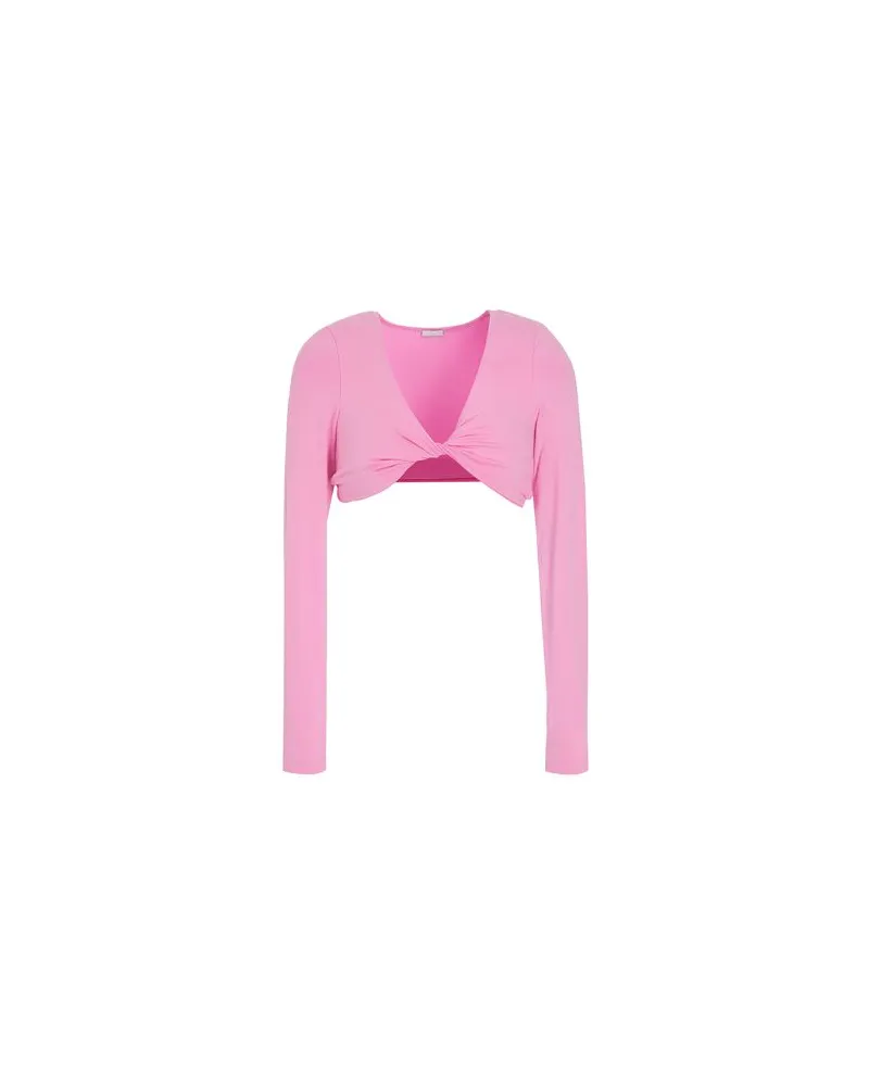 8 by Yoox VISCOSE JERSEY FRONT TWIST TOP  - TOPS - Topsauf YOOX.COM Rosa