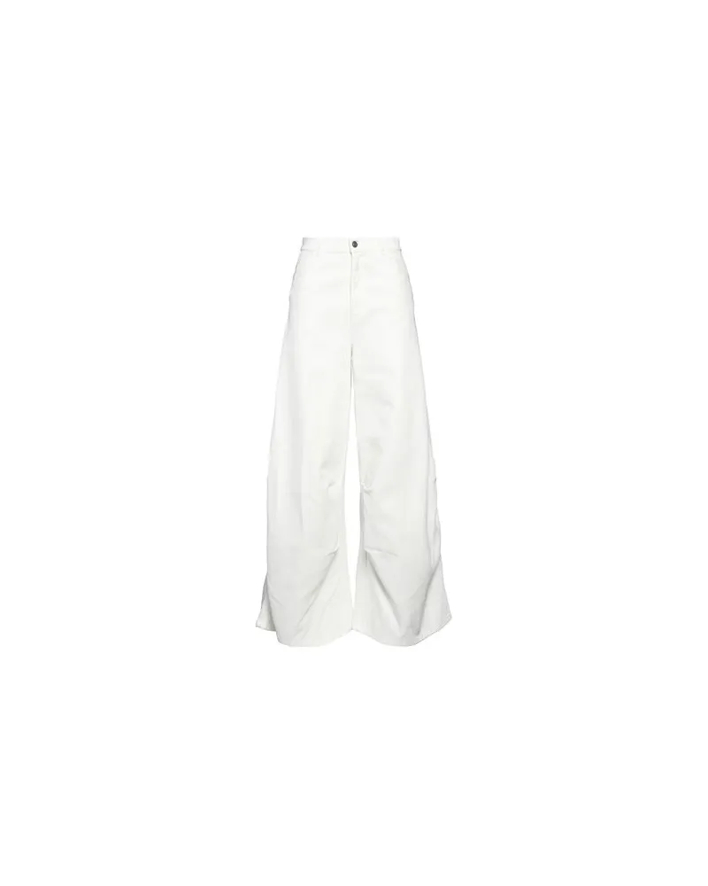 Marni HOSEN & RÖCKE - Jeanshosenauf YOOX.COM Cremeweiß