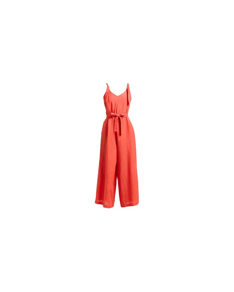 120% Lino OVERALLS - Jumpsuitsauf YOOX.COM Tomatenrot
