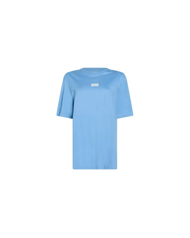 Jack & Jones TOPS - T-shirtsauf YOOX.COM Hellblau