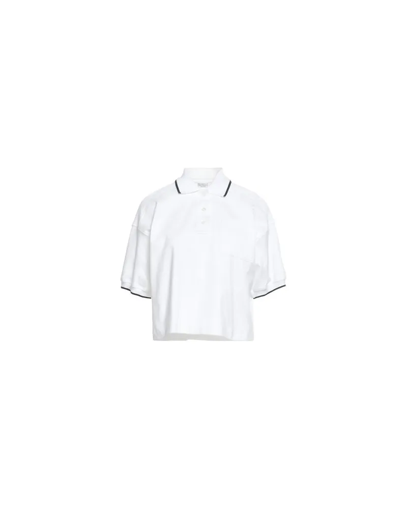 Brunello Cucinelli TOPS - Poloshirtsauf YOOX.COM Weiß