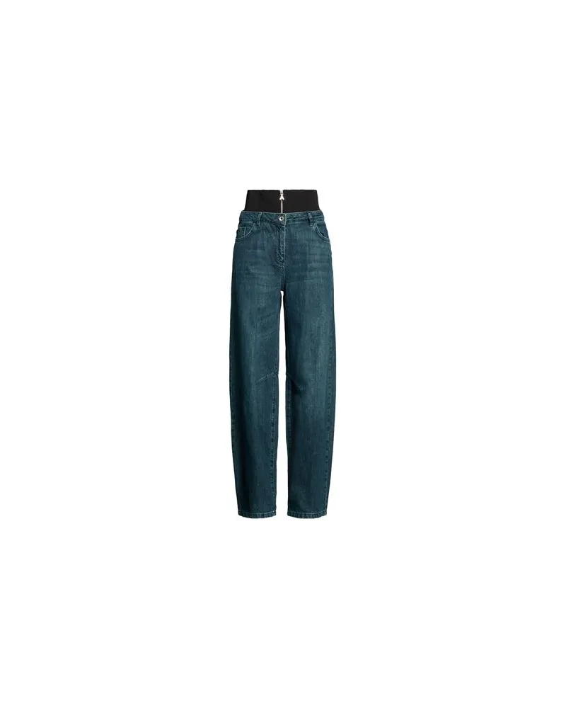 Patrizia Pepe HOSEN & RÖCKE - Jeanshosenauf YOOX.COM Blau