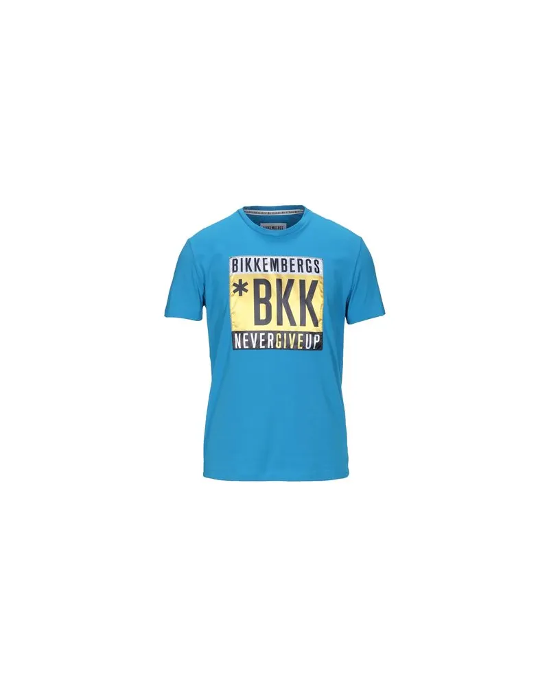 Bikkembergs TOPS - T-shirtsauf YOOX.COM Azurblau