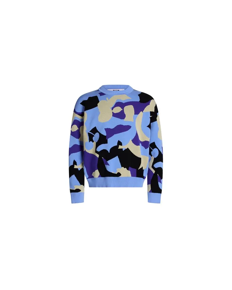 MSGM STRICKWAREN - Pulloverauf YOOX.COM Hellblau